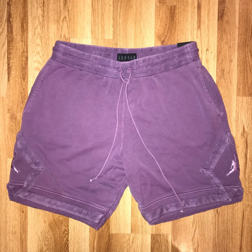 Jordan Brand Diamond washed Fleece shorts Purple